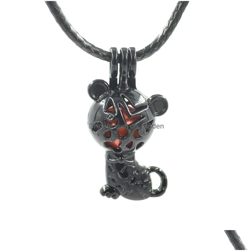 factory direct 20 pieces mix designs black pearls cages pendant for freshwater oyster pearl jewelry diy