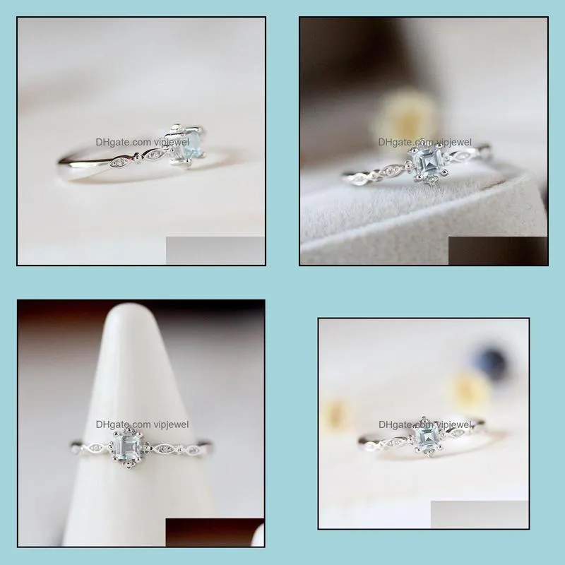 light crystal rings goose diamond rings for women engagement wedding jewelry accessory size 610