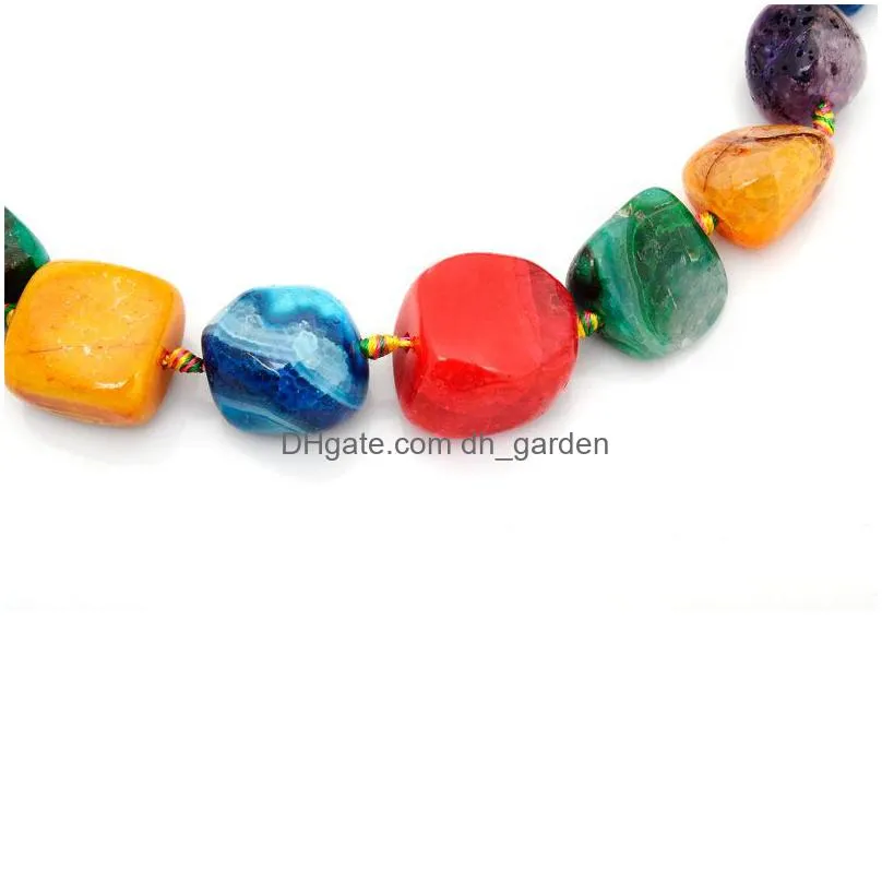 wholesale natural stones agate shizai stone necklace original stone crystal pendant necklaces on sale