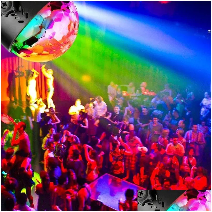 colorful sound activated disco ball led stage lights 3w rgb laser projector light lamp christmas party supplies kids gifts