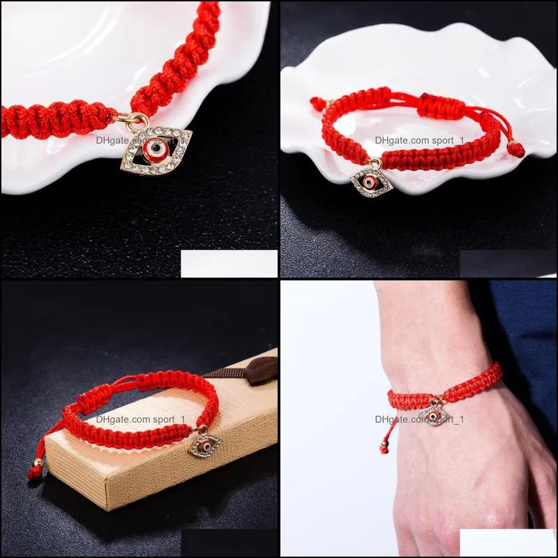 red string bracelet evil eye red string of fate red eye bracelet good luck bracelet amulet protection bracelet