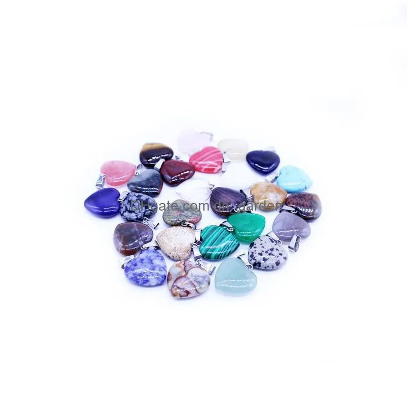 cross shape gem stone mixed pendants loose beads for bracelets and necklace charms diy jewelry women gift