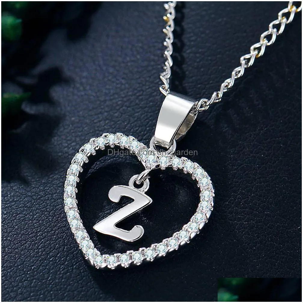 wholesale white gold plated letter k necklace 26 letters zircon love necklace jewelry love pendant 18 inches chain shipping