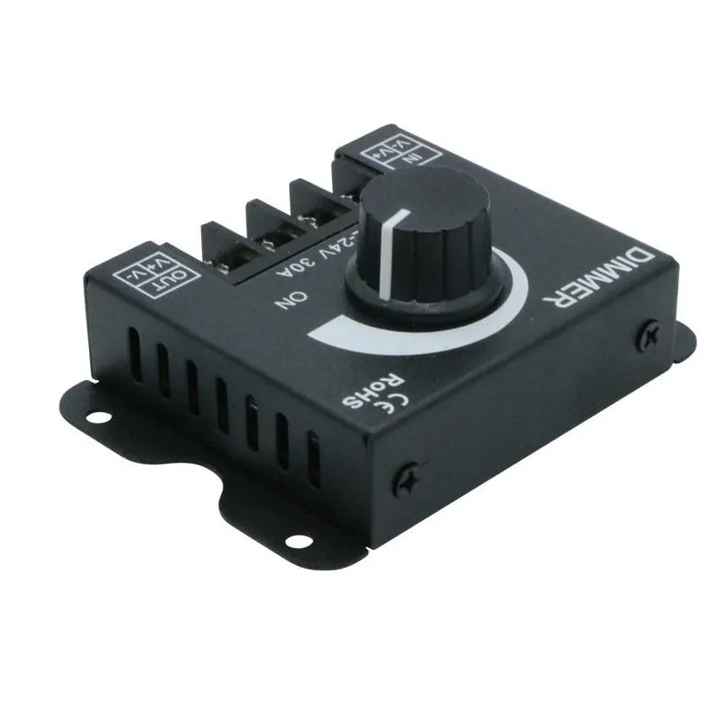 30a 360w led single color dimmer switch brightness controller for dc 12v 24v 5050 5630 5730 3014 4014 2835 8520 led strip light