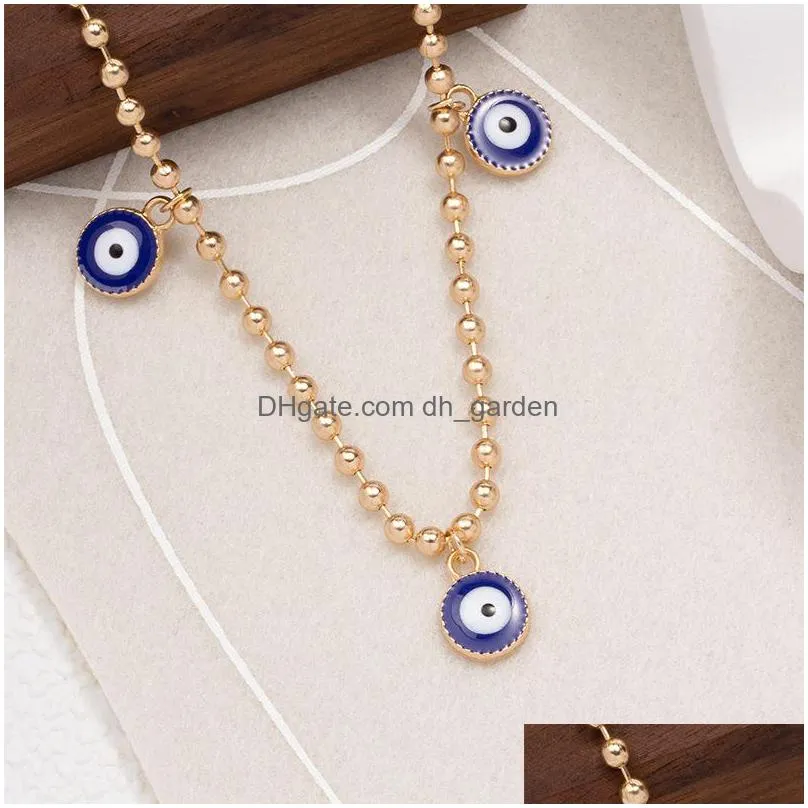 hot selling devils eye blue eyes pendant necklace turkey round necklace clavicle chain