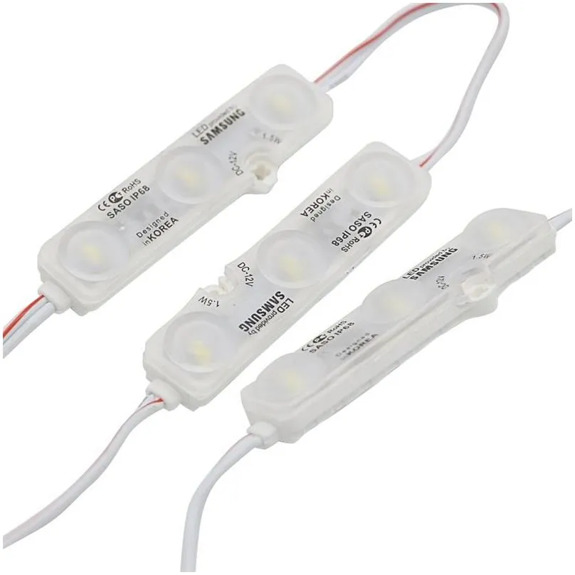 super bright 5730 led module light advertising lamp 1.2w 3 leds sign backlights 12v ip68 waterproof cool white red blue