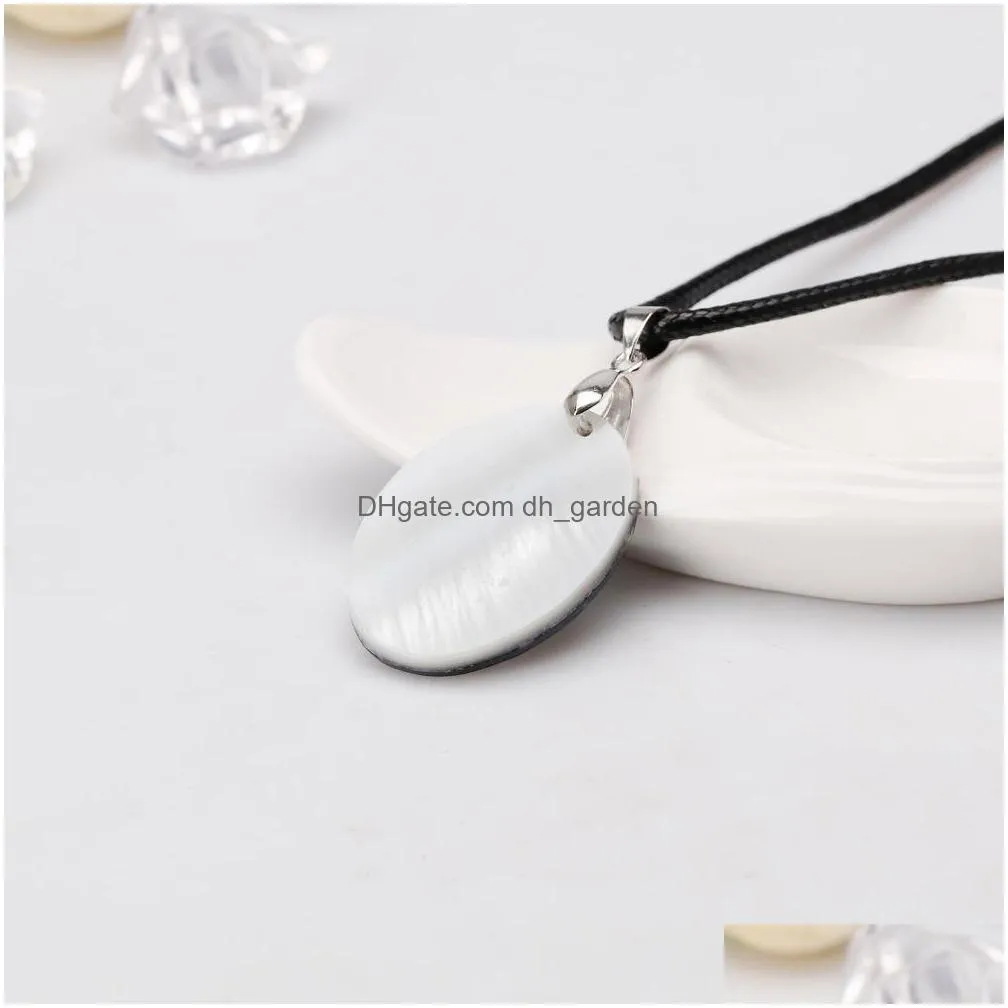 wholesale european and american fashionable natural abalone shell necklace temperament lady clavicle chain for pearls party gift