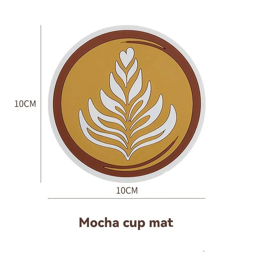 table mats creative coffee pad mocha latte macchiato patterntable placemats antiscalding heat insulation thick nonslip mat