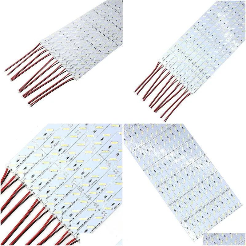 100pcs smd 8520 led rigid hard strip bar light 100cm 1m 72leds nonwaterproof aluminum profile led 12v for led strip