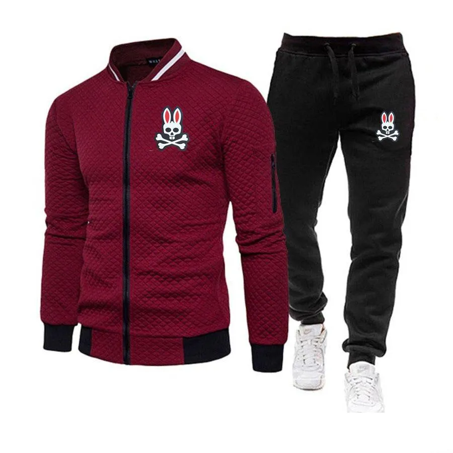 designers clothes winter brand tracksuits mens autumn track suit pullover joggers hip hop style fashion bunny sets sportswer jacket