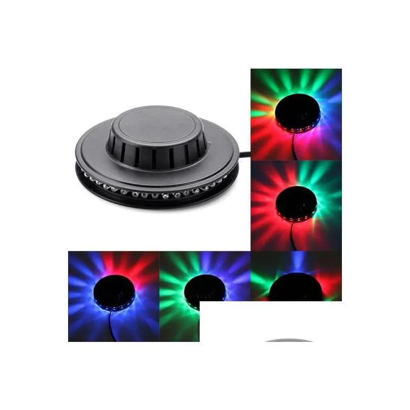 48 led mini auto voiceactivated rotating party lighting sunflower led lights rgb disco dj ktv stage lidht