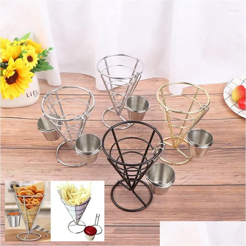 table mats 1 pcs french fry stand cone basket holder for fries fish and chips appetizers