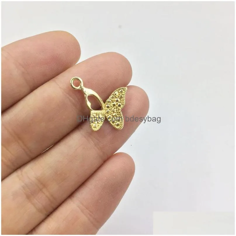 charms eruifa 20pcs 14 12mm nice butterfly zinc alloy necklace earring bracelet jewelry diy handmade old and rhodium silvercharms