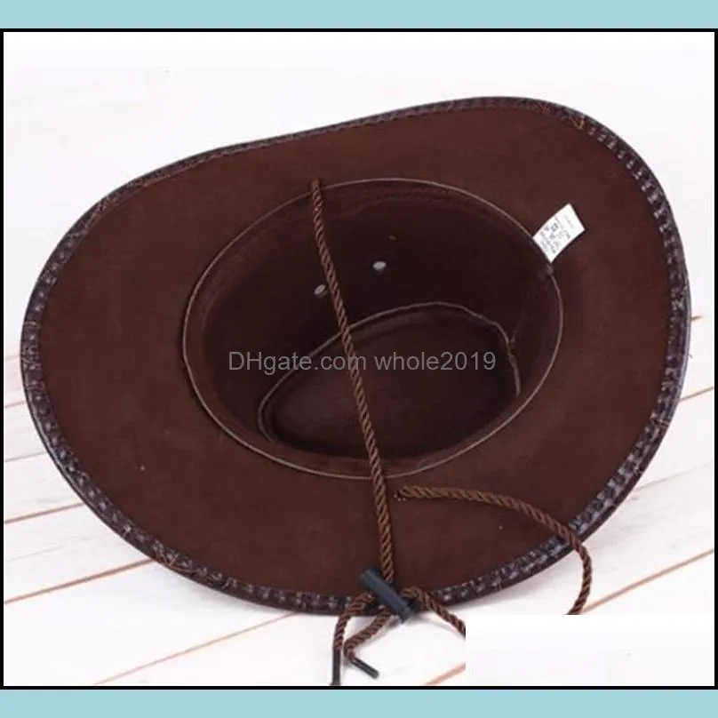 large brim leather  hat flat top mens leaves printed felt wide brim bucket hats man for men women fedora swanowing 20211231 t2