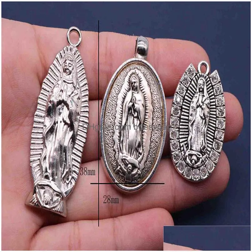 charms religious virgin guadalupe medal holder our lady medalcharms
