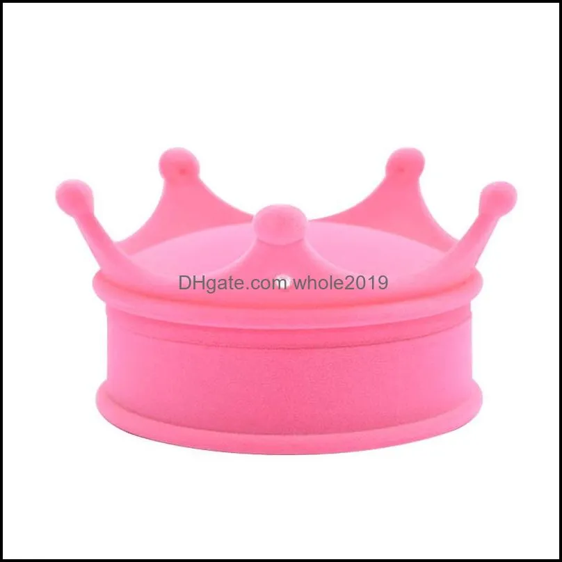 fashion small cute princess velvet ring packaging box holder earring stud pendant organizer storage gift boxes cases 913 q2