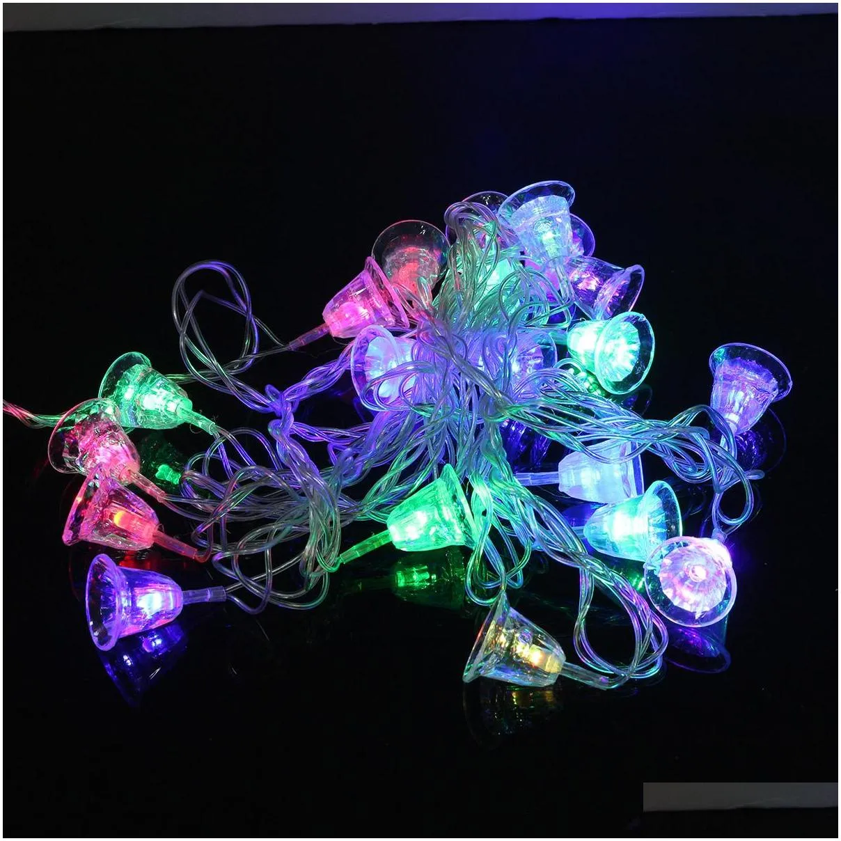 4m 20 led small bell string fairy lights christmas tree decorations for home outdoor wedding garland decoration navidad