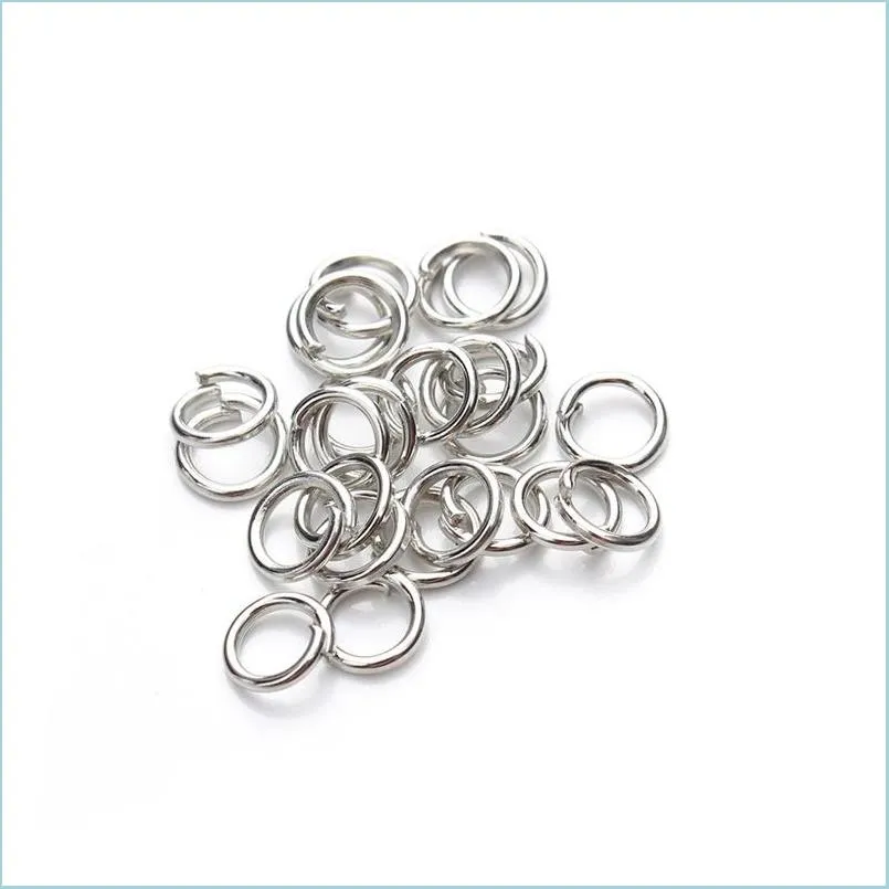 jln 500pcs copper 4mm/5mm open jump rings split rings gold/black/silver/bronze plated color connectors for jewelry dyi making 38 w2