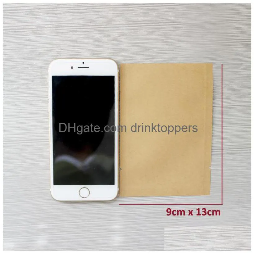 gift bags 200pcs/lot 8 sizes open top flat kraft paper al foil laminated heat sealed bag vacuum pouches food packaging