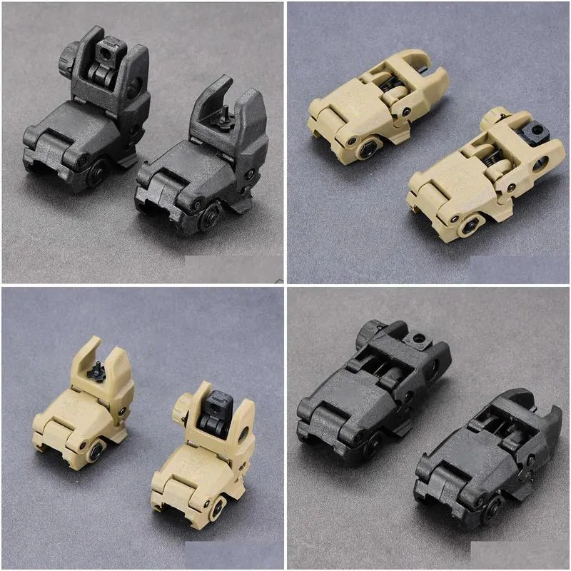 back up front rear folding ar15 sight 20mm picatinny weaver mount hunting accessories genii