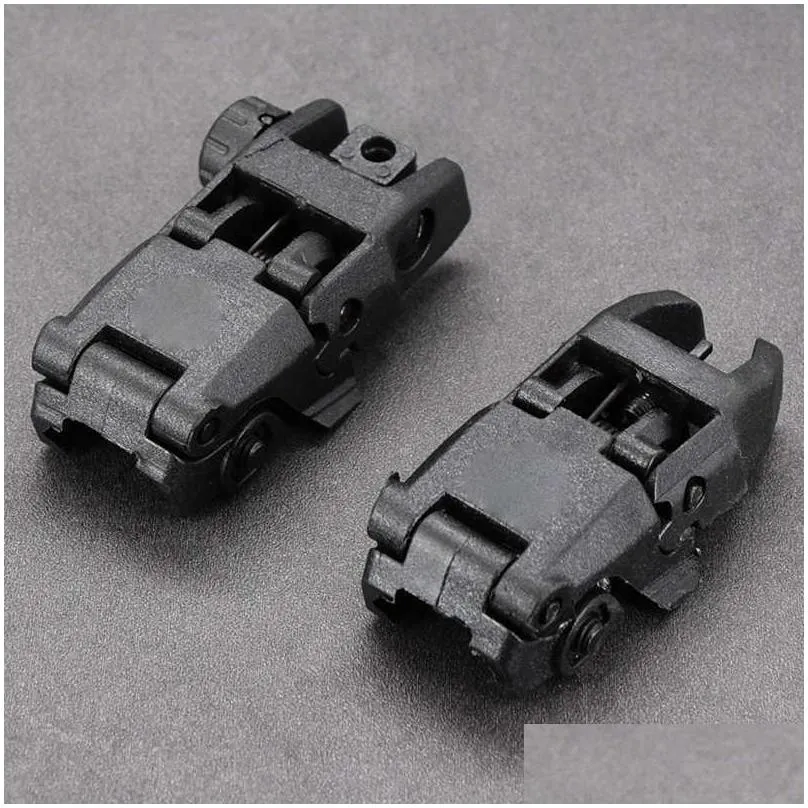 back up front rear folding ar15 sight 20mm picatinny weaver mount hunting accessories genii