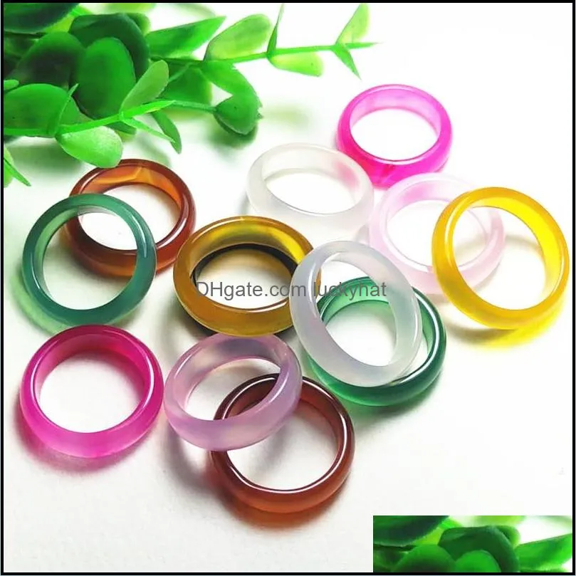 rings for women natural agate jade wedding rings for women men love christmas gifts bijoux natural gemstone ring