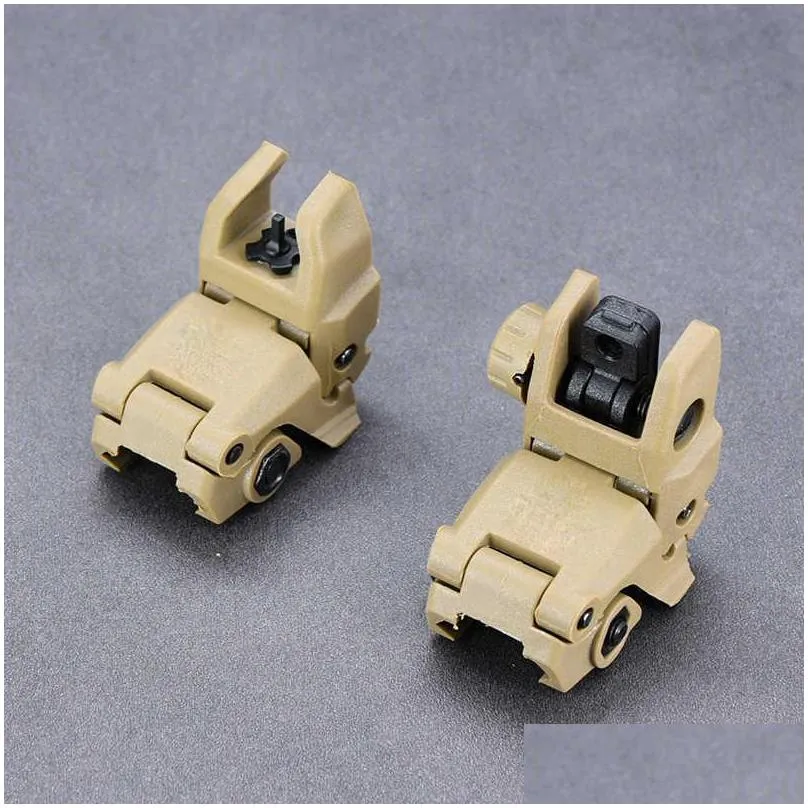 back up front rear folding ar15 sight 20mm picatinny weaver mount hunting accessories genii