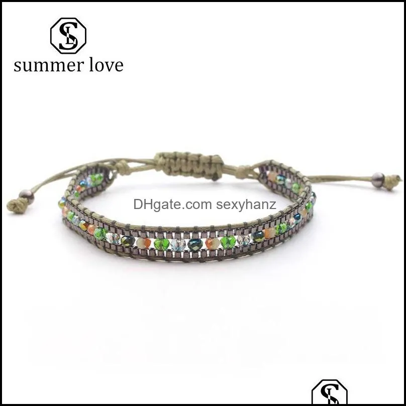 ethnic rice beads acrylic woven beads bracelet for women boho hollow small colorful beading bracelet fashion jewelry gif