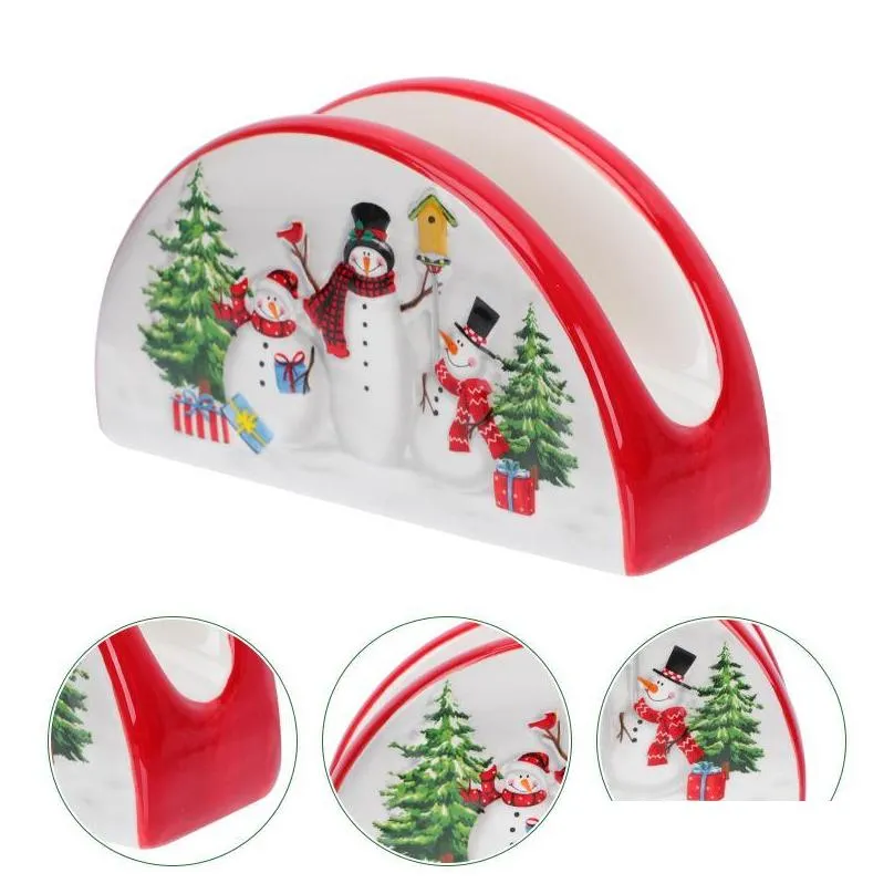 tissue boxes napkins 1pc nordic style holder xmas themed napkin rack household paper towel organizer