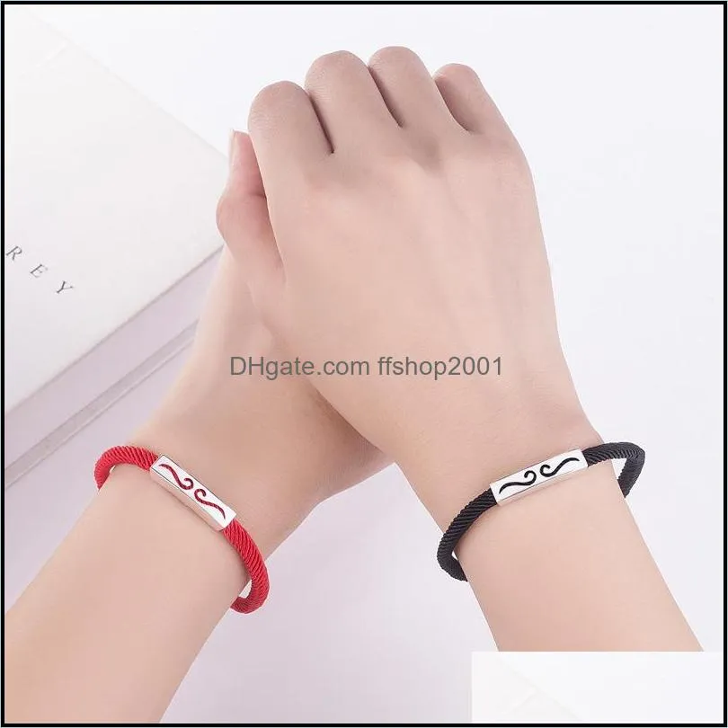 fashion creative design tight hoop xiangyun weaving couple bracelet female student girlfriends hand rope chain accessories