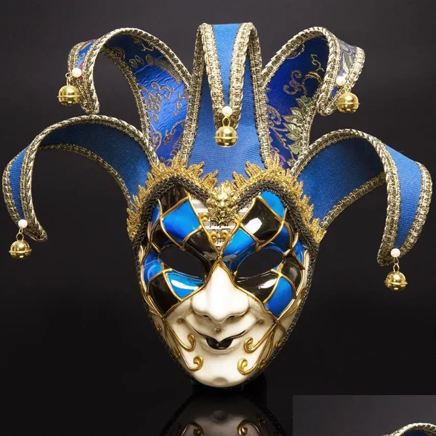 italy venice style mask 44 17cm christmas masquerade full face antique mask 3 colors for cosplay night club239j