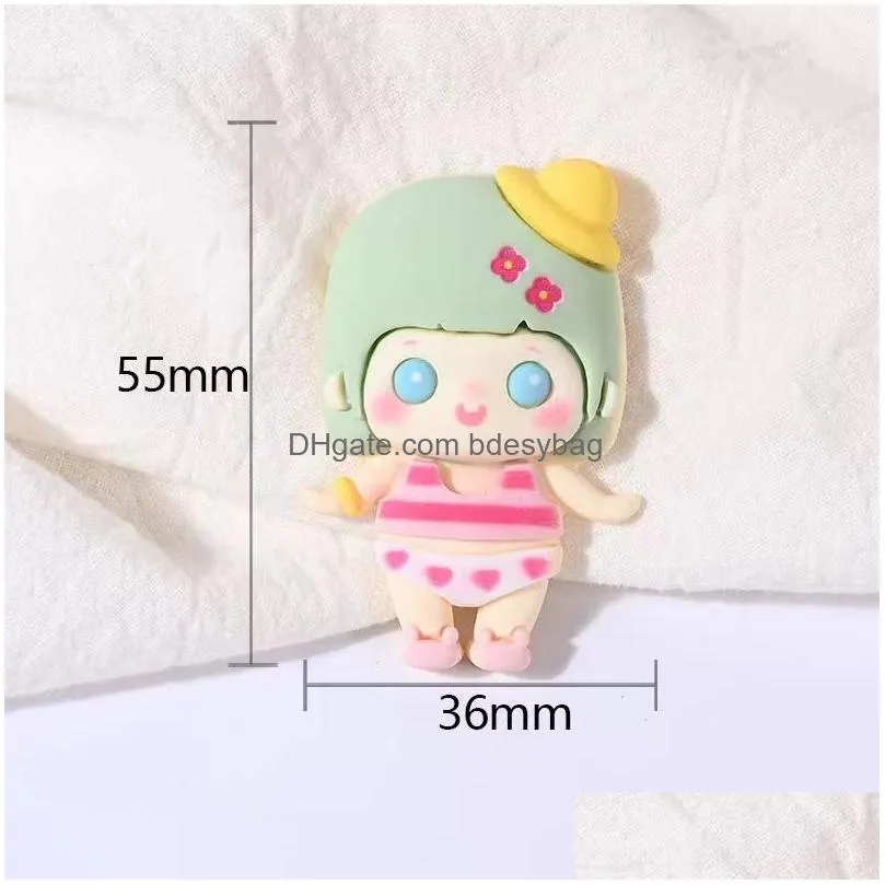 20pcs new cartoon lovely doll resin components crafts hair bow flatback cabochons scrapbooking craft diy accessories embellishment