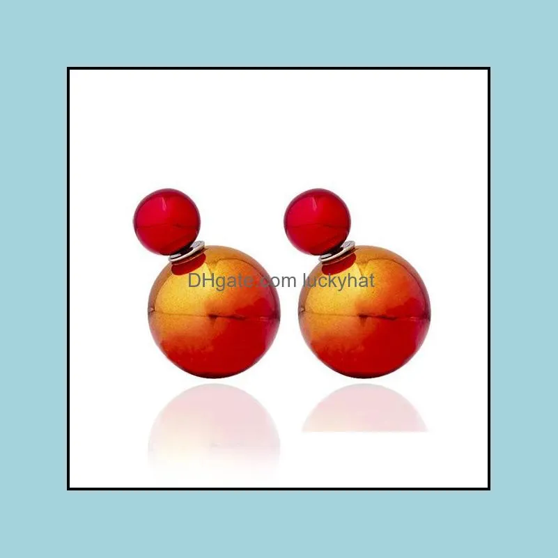 stud earrings color round ball earring earrings big acrylic earrings