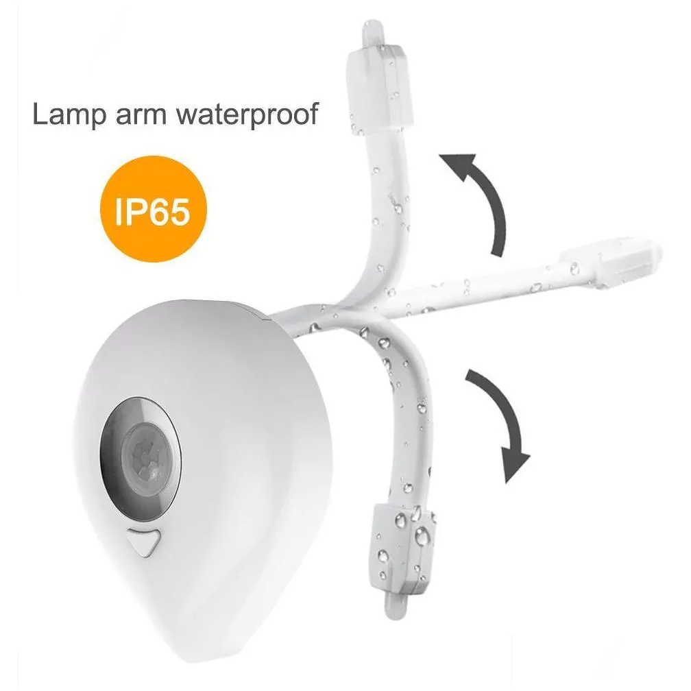 8 colors change led toilet seat night light smart human motion sensor activated waterproof wc lamp lamp battery powered