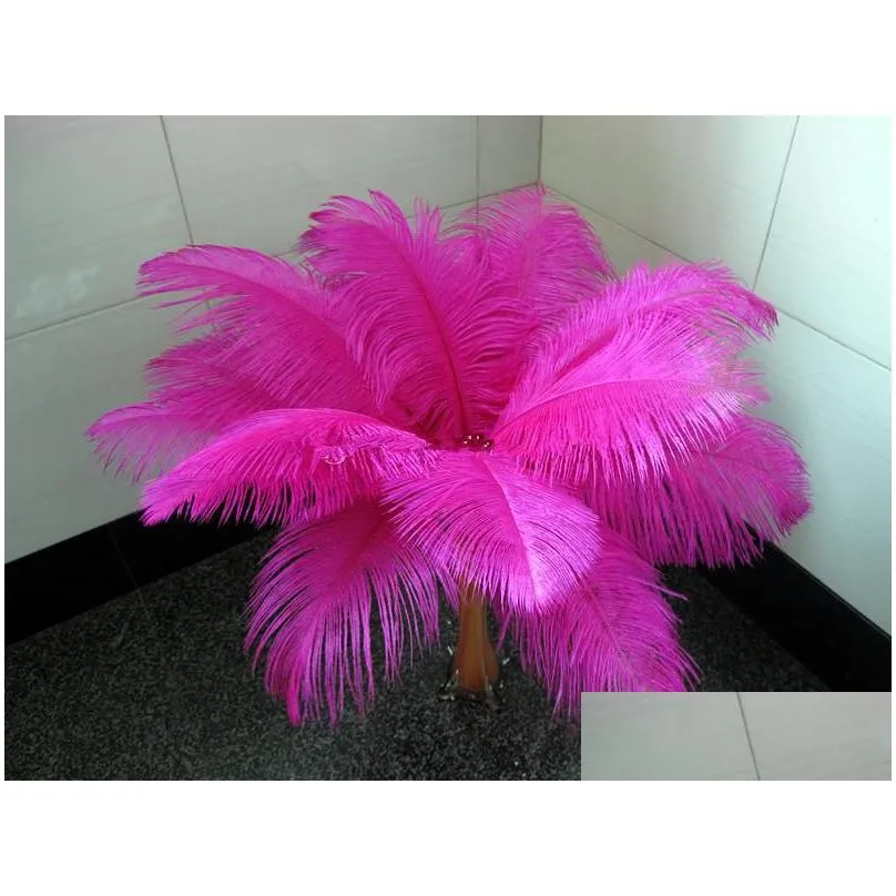 wholesale a lot beautiful ostrich feathers 2530cm for wedding centerpiece table centerpieces party decoraction supply eea194