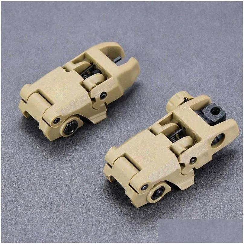 back up front rear folding ar15 sight 20mm picatinny weaver mount hunting accessories genii