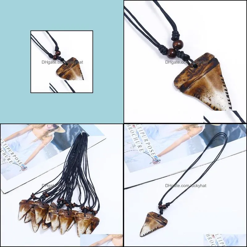 shiping vintage handknitted resin mens necklace