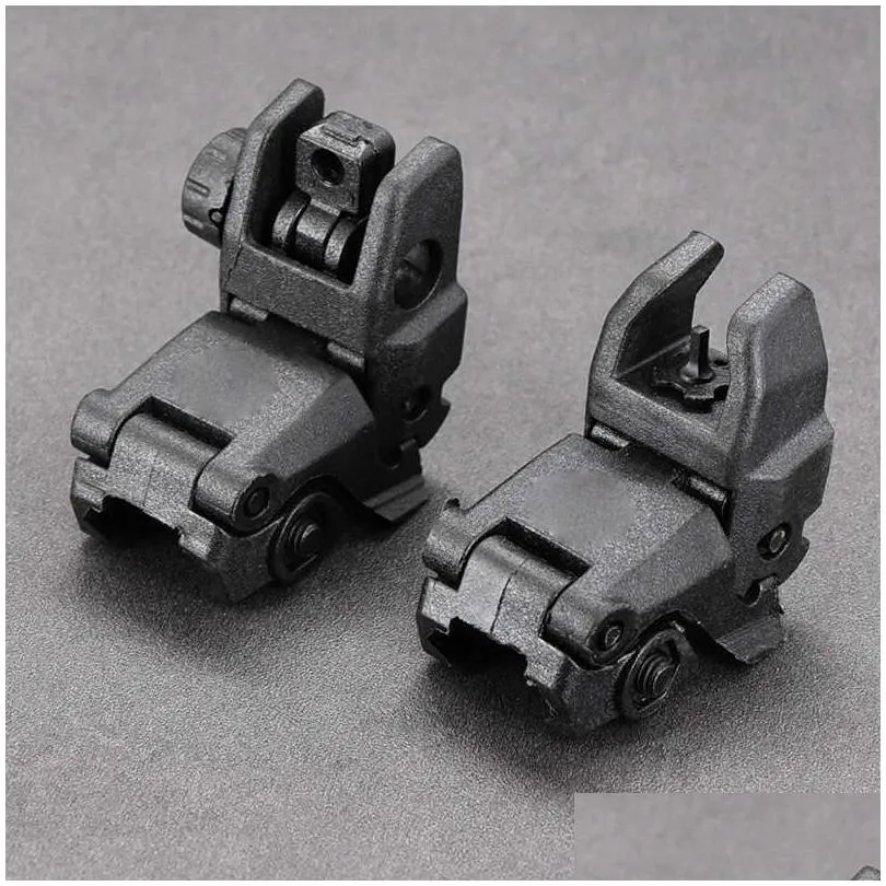 back up front rear folding ar15 sight 20mm picatinny weaver mount hunting accessories genii