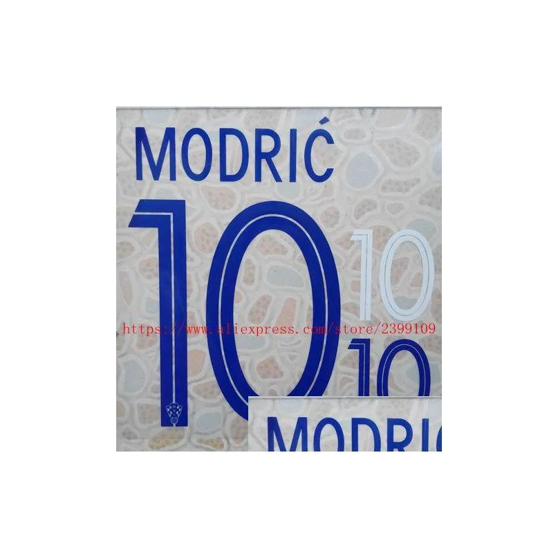 2018 croatia modric rakitic mandzukic perisic name numbering nameset soccer soccer badge319o