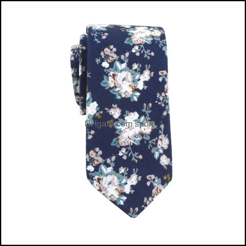 top floral ties fashion cotton paisley ties for men corbatas slim suits vestidos necktie party ties vintage printed gravatas gd 866 q2