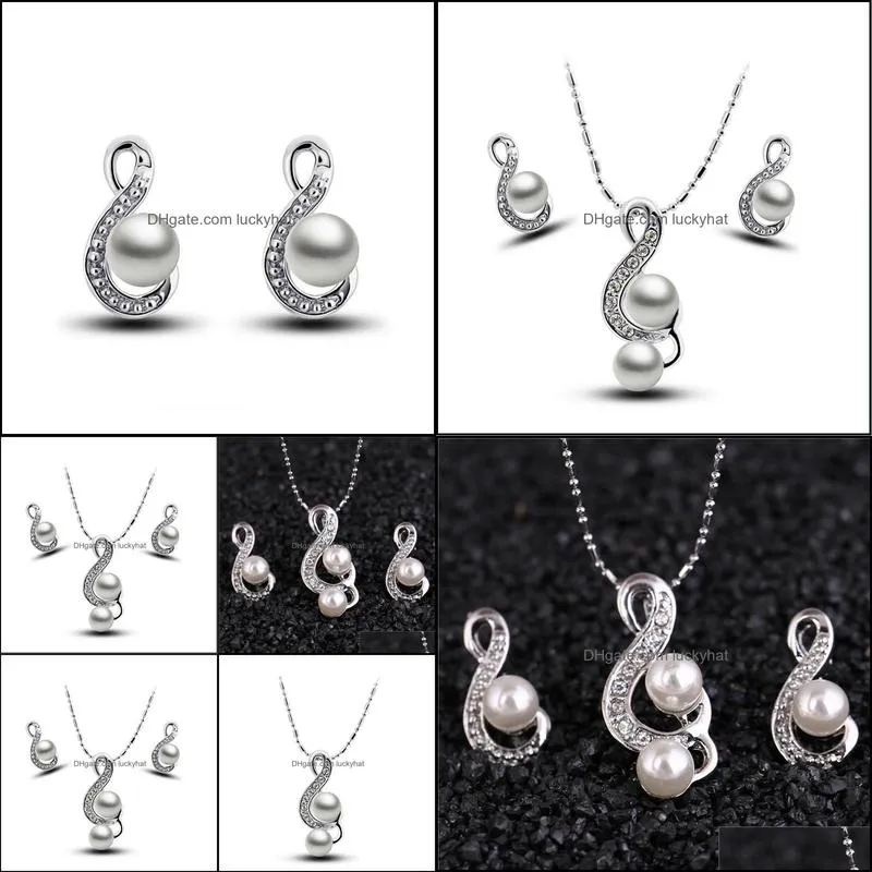 pearl jewelry set natural  water earrings for wedding party gift women wedding jewelry set beautiful jewelry set