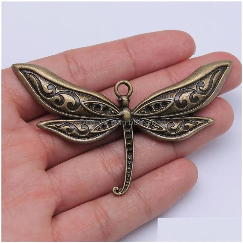 charms 1pcs 80x47mm pendant large dragonfly charm pendants for jewelry making big pendantscharms