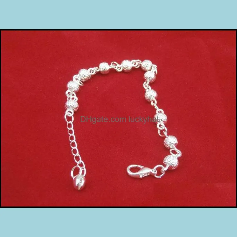 charm bracelets silver plated rosary hollow ball bracelet bangle silver bracelets bangles