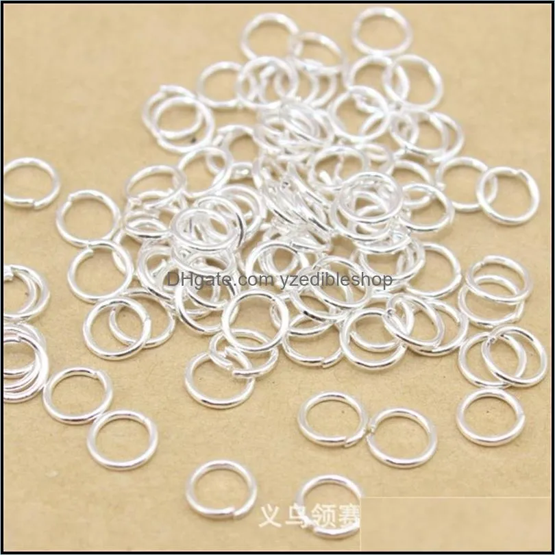 jln 500pcs copper 4mm/5mm open jump rings split rings gold/black/silver/bronze plated color connectors for jewelry dyi making 38 w2