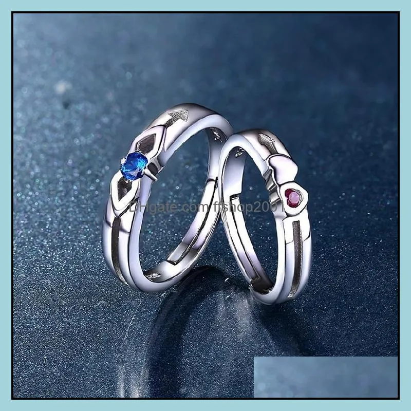 pretty couple rings for women men brand design 925 sterling silver wedding rings crystal men gemstones rings