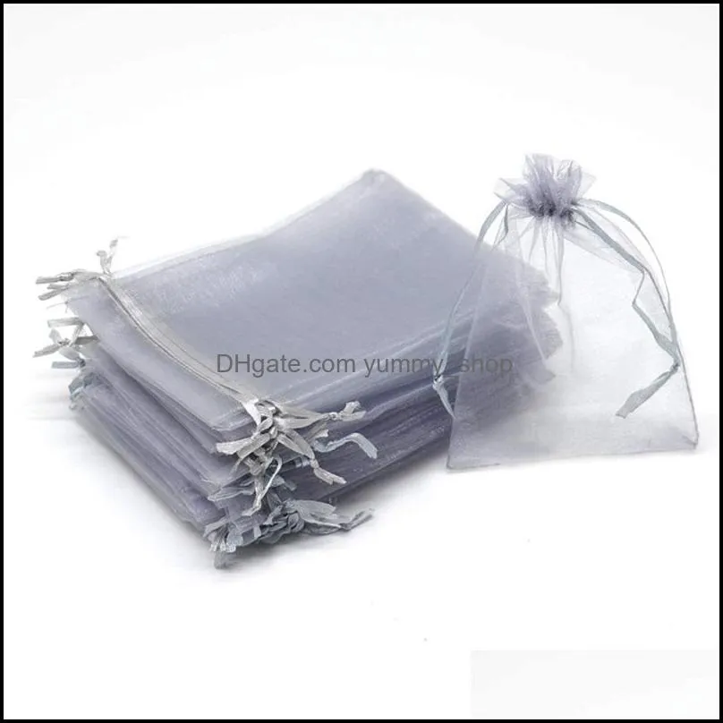 organza sheer gift candy bags wedding favor organza pouch jewelry party xmas gift bags 5x7cm 7x9cm 9x12cm 10x15cm 11x16cm