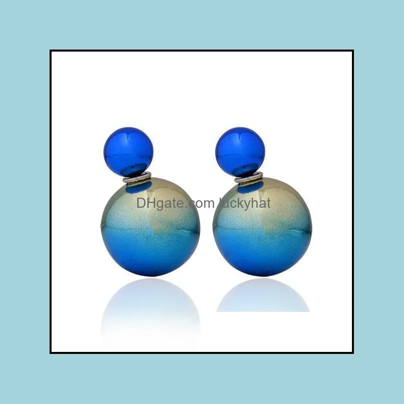 stud earrings color round ball earring earrings big acrylic earrings