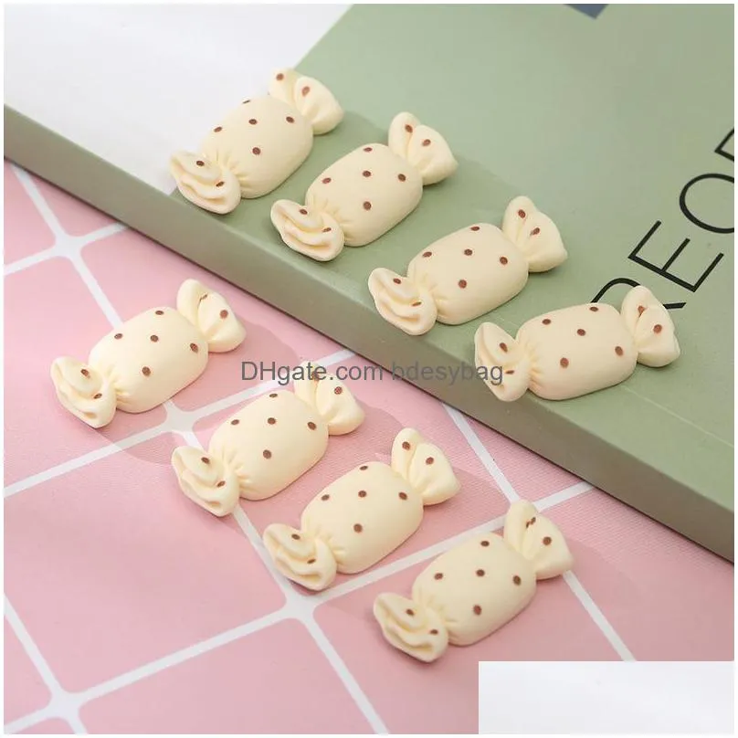 40pcs new hybrid simulation candies biscuit resin components flatback cabochon scrapbook kawaii embellishments accessories