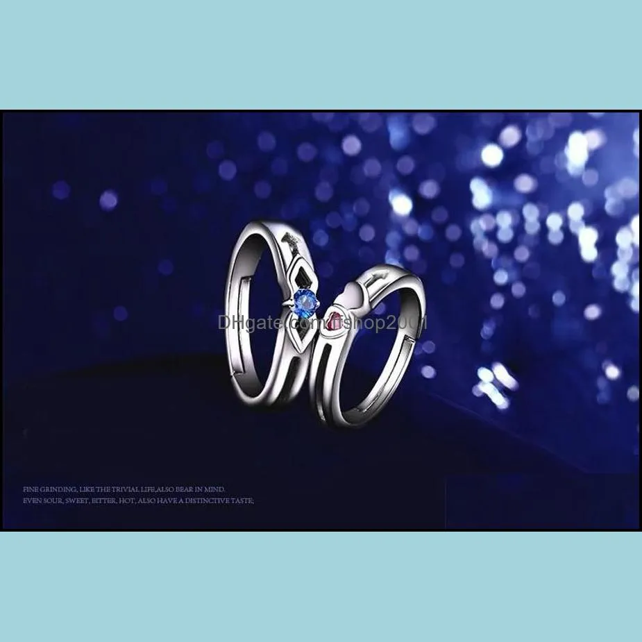 pretty couple rings for women men brand design 925 sterling silver wedding rings crystal men gemstones rings