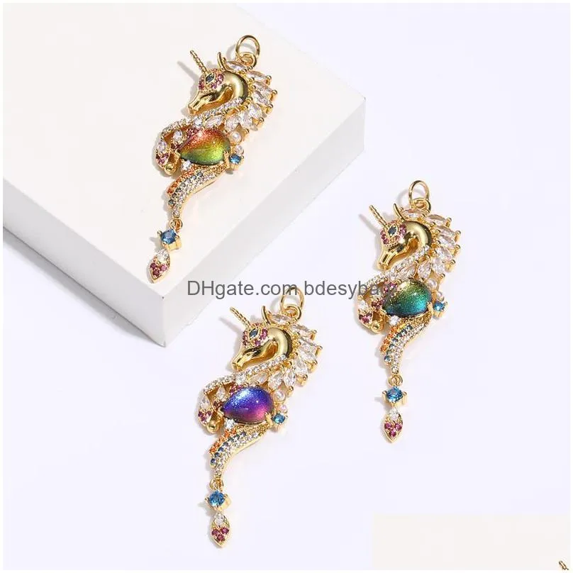 charms cute hippocampus for jewelry making supplies crystal pearl luxury dangle charm diy necklace pendant bracelet accessoriescharms